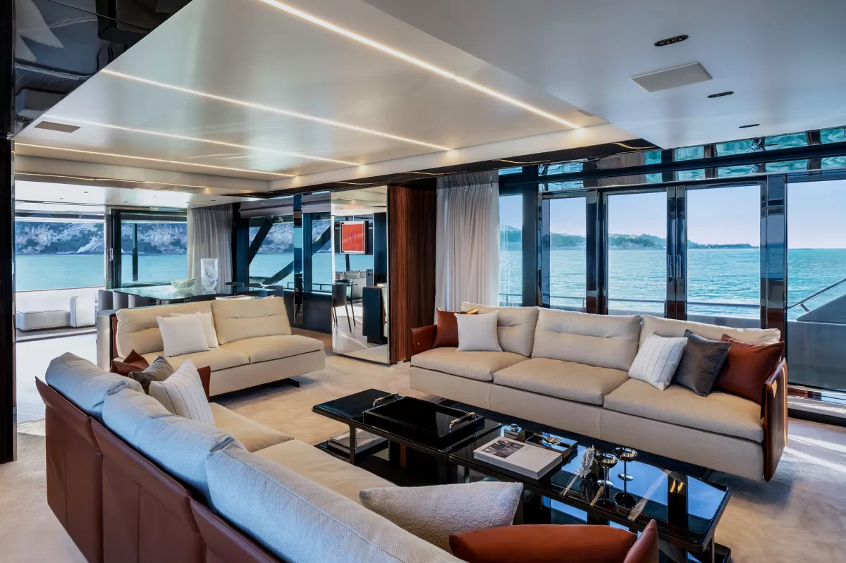 Inside the New Riva 112’ Dolcevita Super Yacht