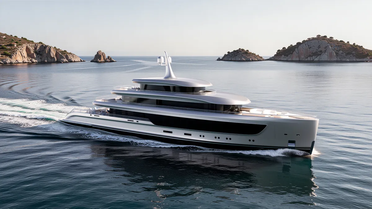 A 60m Yacht Concept Inspired by Supercars