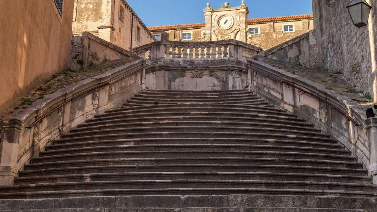 Jesuit Staircase in Dubrovnik, famous Game of Thrones filming location for Cersei’s Walk of Shame