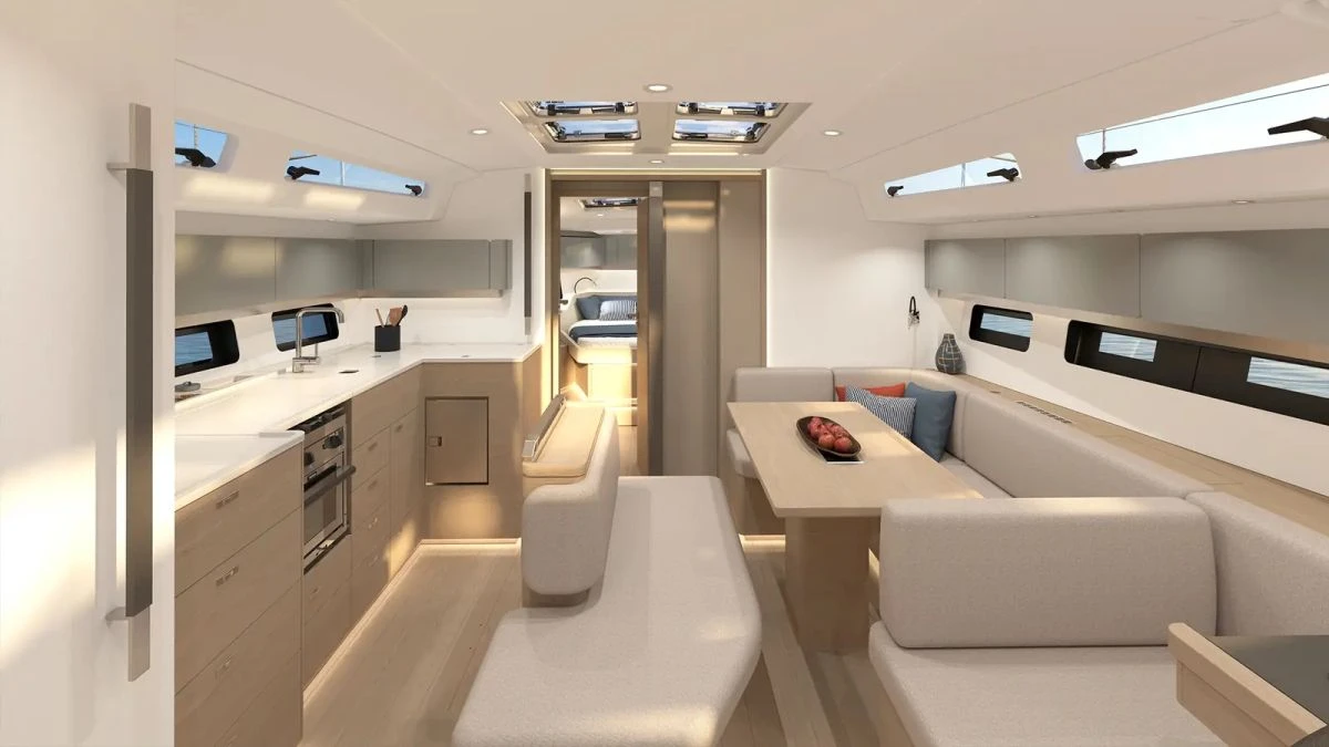 Hanse 461 returns with new design, beach club and easier sailing features