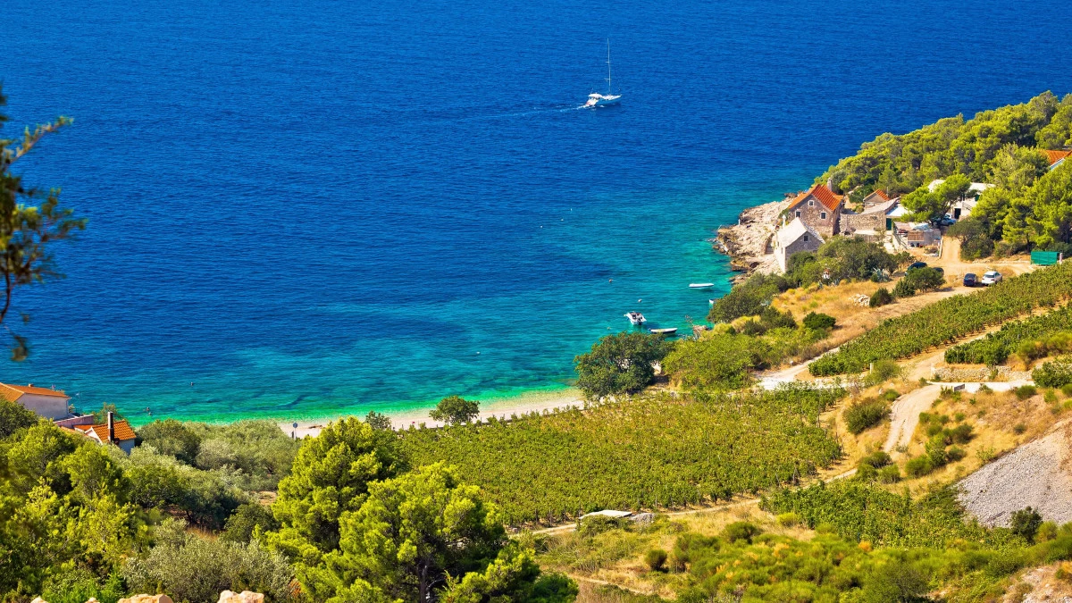 Farska bay on Brač island