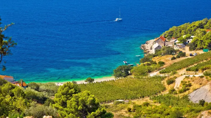 Farska bay on Brač island