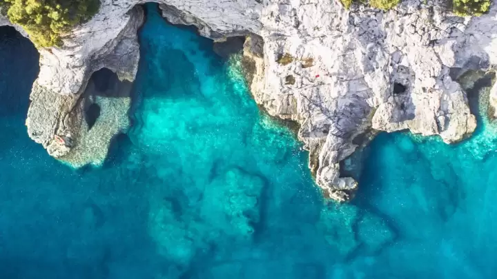 aerial view of adriatic sea